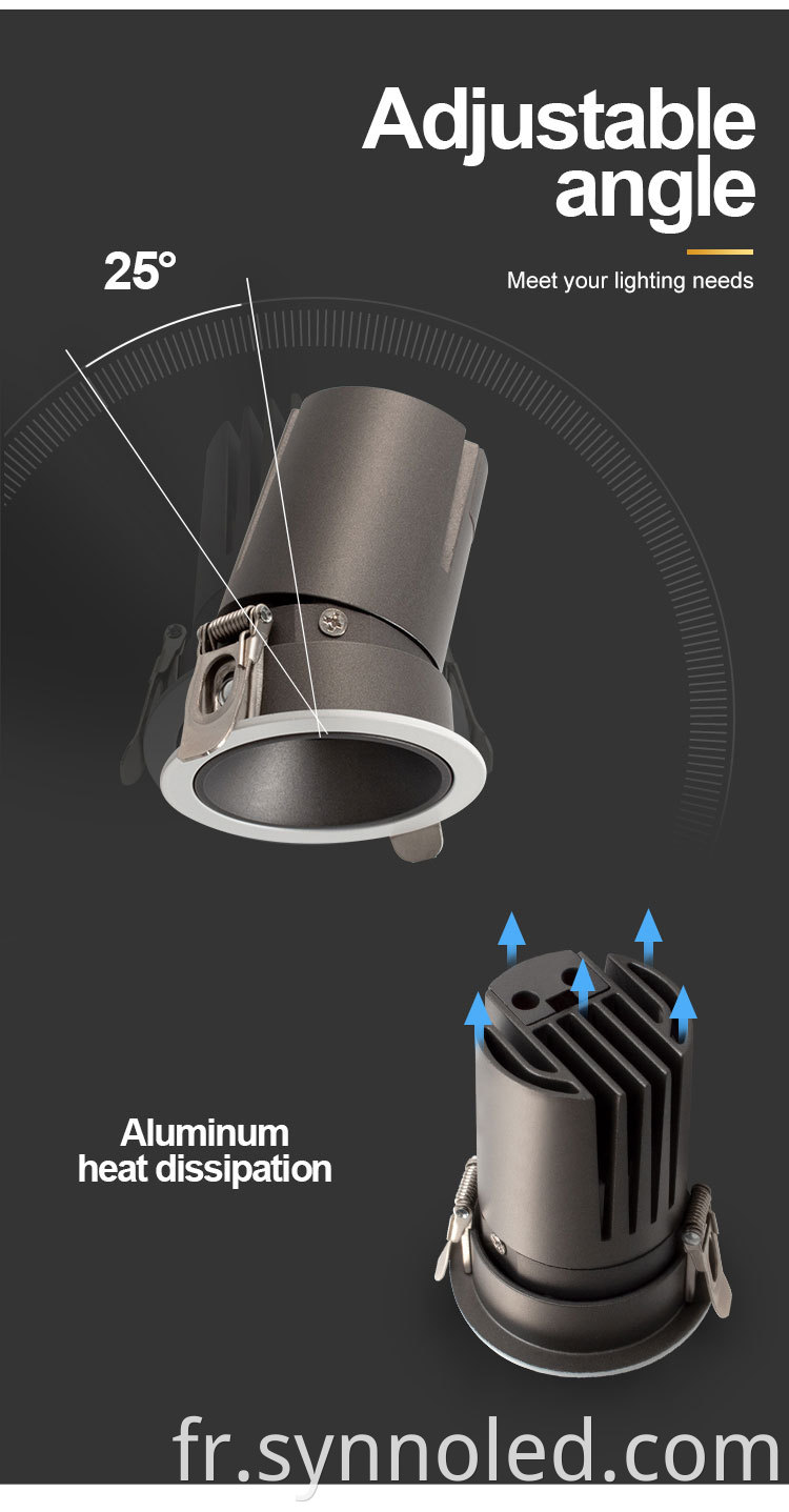 10w 18w 30w Downlight Details